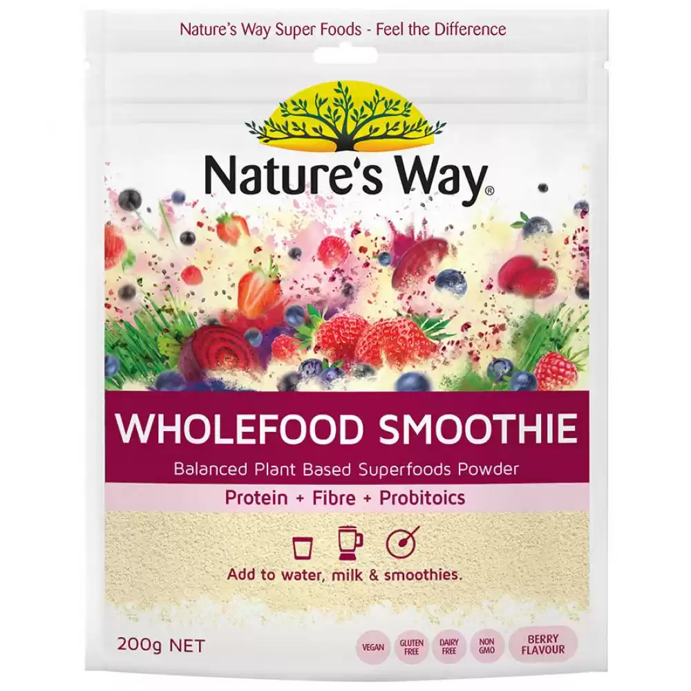 Nature's way 全脂奶昔浆果 梅子味 200g