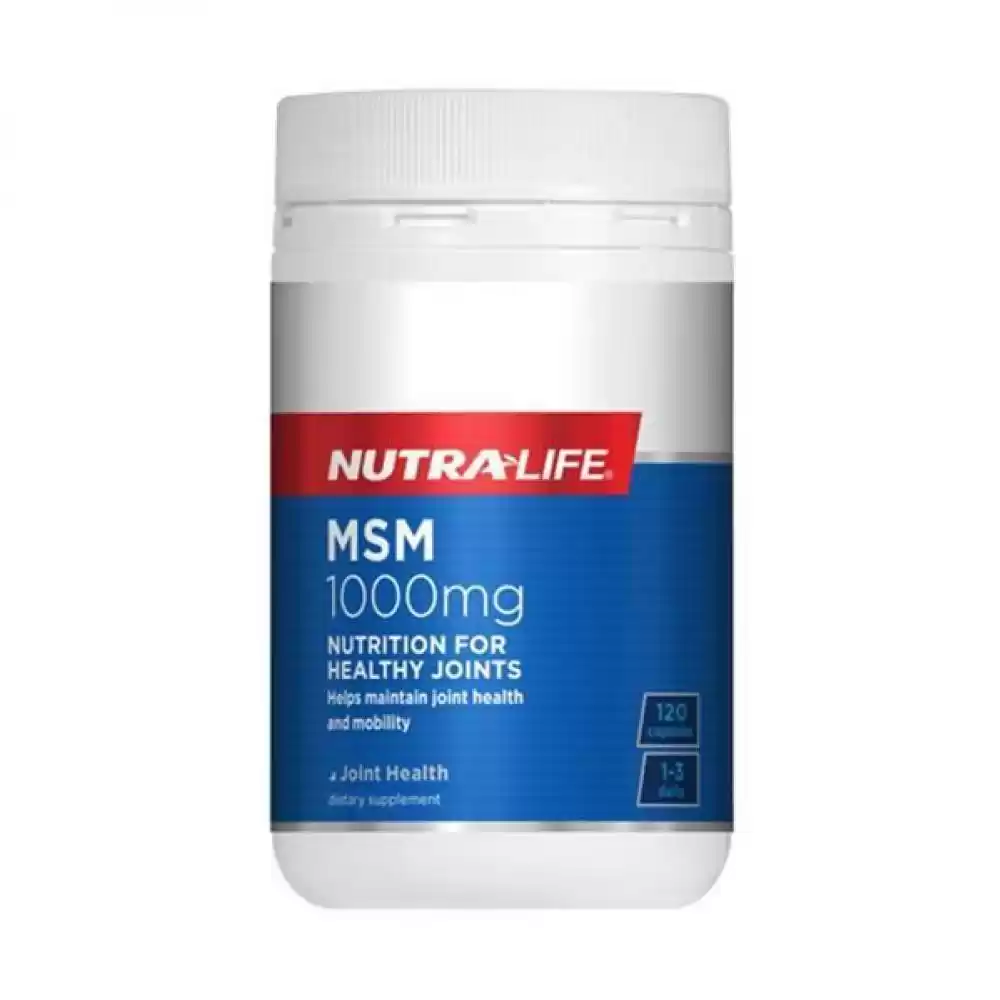 NUTRA-LIFE 纽乐 MSM 关节止痛胶囊1000mg 120粒